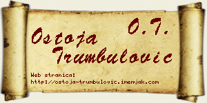 Ostoja Trumbulović vizit kartica